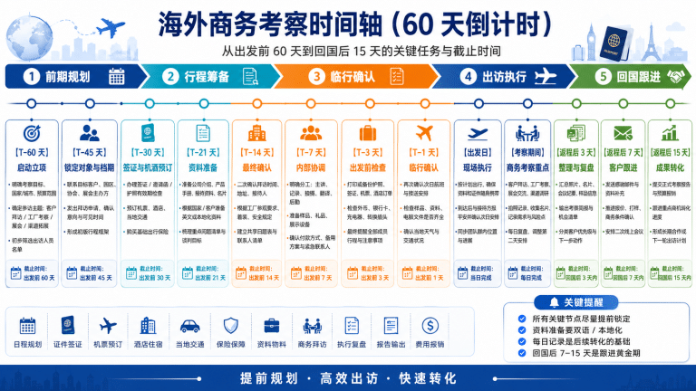 企业第一次组织海外商务考察，应该提前准备什么？